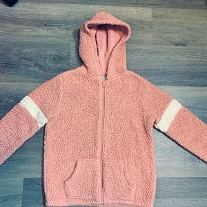 Children’s Place Girls Hooded Sherpa Jacket - L (10/12)